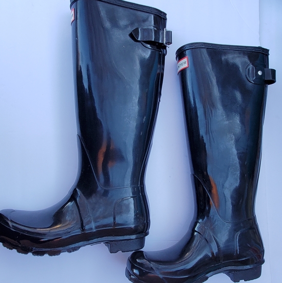 Hunter Boots Black sz US 6 - Picture 9 of 10